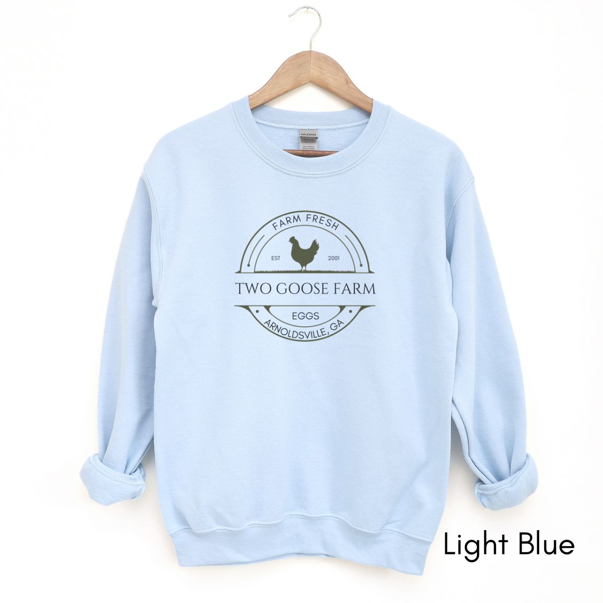 Custom Egg Farm Unisex Crewneck Sweatshirt Local Egg Dealer Gift for Chicken Lovers Personalized Farmer's Market Sweatshirt Homestead Shirt