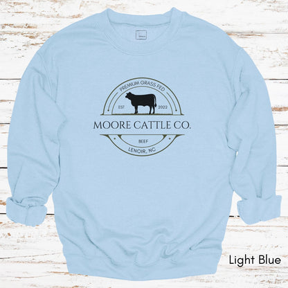 Custom Cattle Farm Heifer Version Unisex Crewneck Sweatshirt