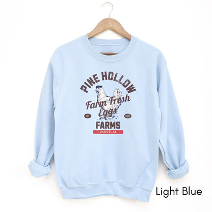 Custom Egg farm Crewneck Vintage Style Sweatshirt