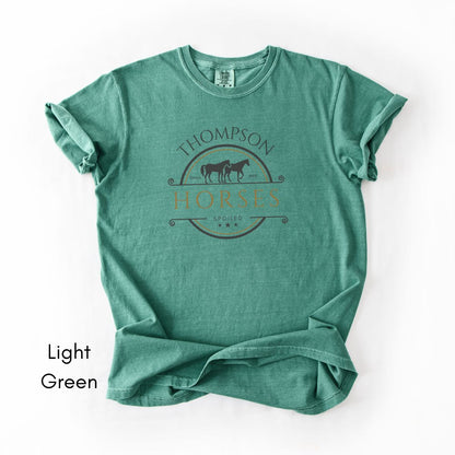 Custom Spoiled Horse Farm Unisex Vintage Style Mid-Weight T-shirt