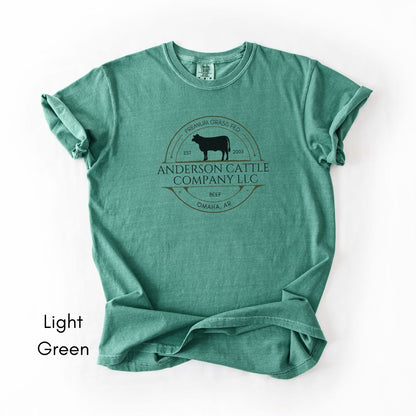Custom Cattle Farm Heifer Version Midweight Unisex T-shirt