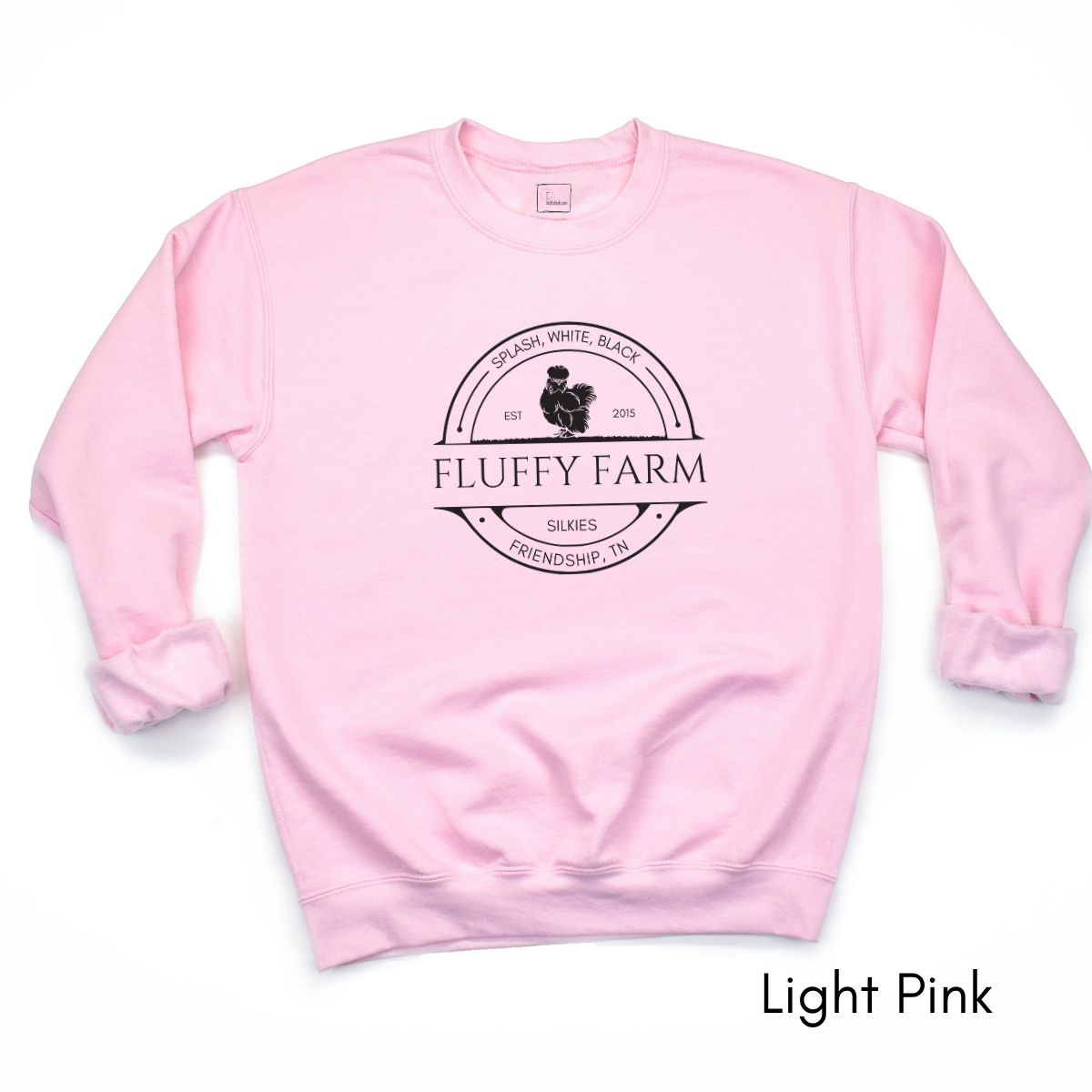 Custom Silkie Chicken Farm Unisex Crewneck Sweatshirt