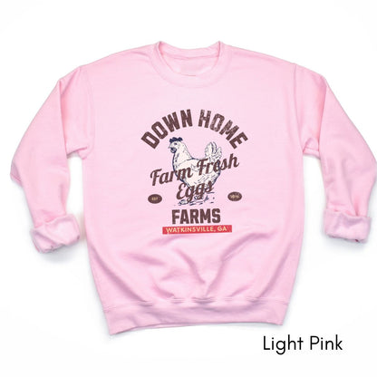 Custom Egg farm Crewneck Vintage Style Sweatshirt