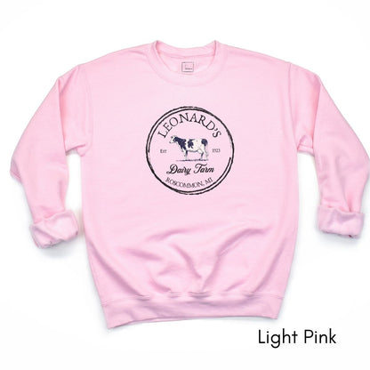 Custom Dairy Farm Unisex Crewneck Sweatshirt