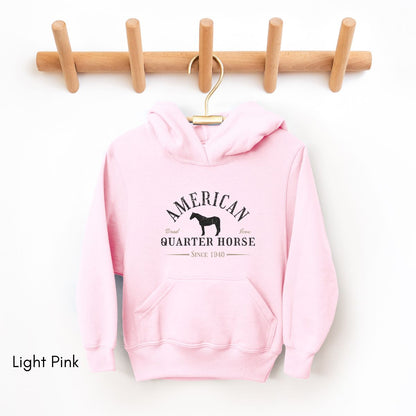 American Quarter Horse YOUTH Heavy Blend Unisex Hooded Sweatshirt
