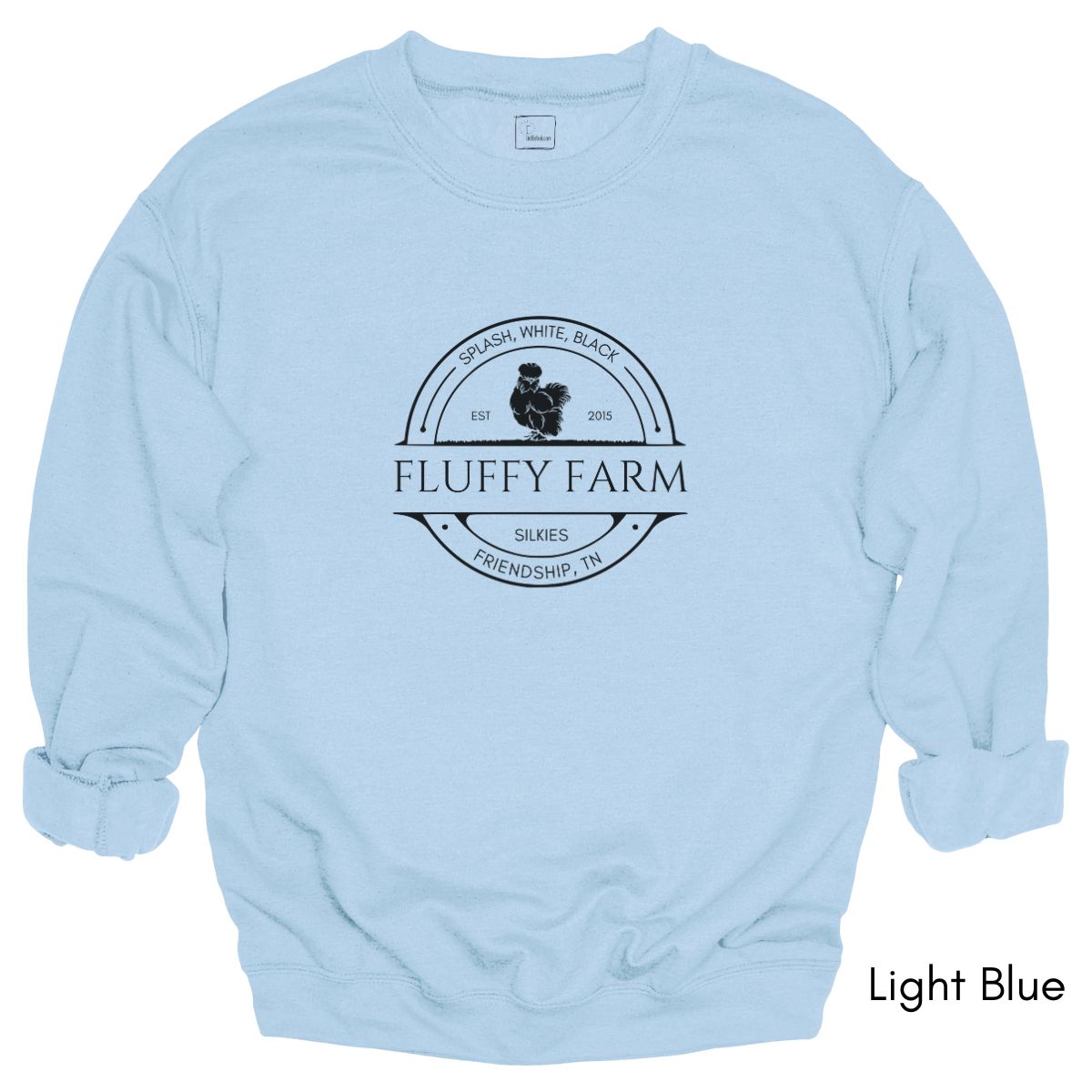 Custom Silkie Chicken Farm Unisex Crewneck Sweatshirt