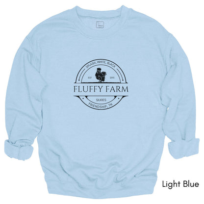 Custom Silkie Chicken Farm Unisex Crewneck Sweatshirt