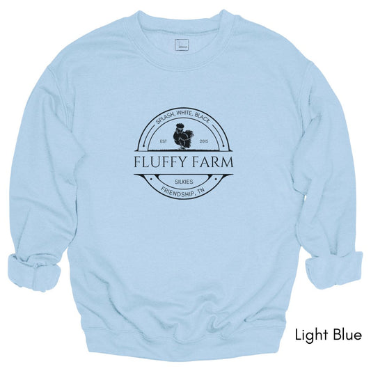 Custom Silkie Chicken Farm Unisex Crewneck Sweatshirt
