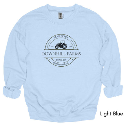 Custom Farm Tractor Unisex Crewneck Sweatshirt
