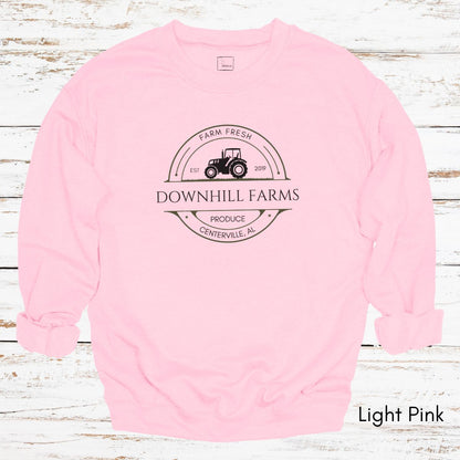 Custom Farm Tractor Unisex Crewneck Sweatshirt