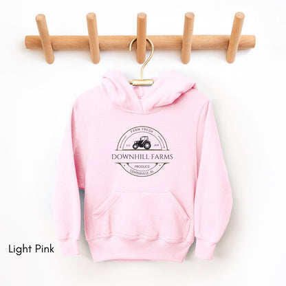 Custom Farm YOUTH/KIDS Heavy Blend Hooded Tractor Sweatshirt