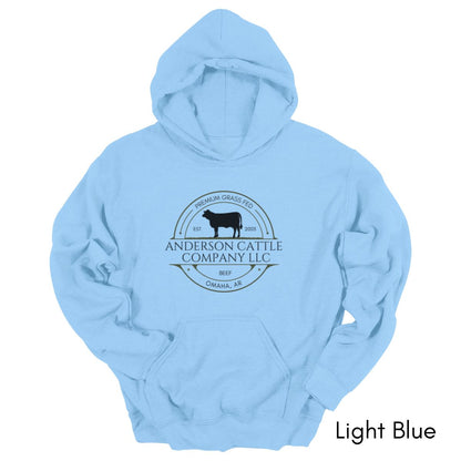 Custom cattle Farm/Ranch Heifer Version Unisex Heavy Blend Hooded Sweatshirt