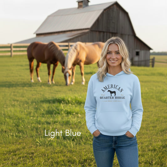 American Quarter Horse Hoodie | Unisex Heavy Blend Hooded Sweatshirt | Horse Lover Shirt | Gift for Equestrian | Gift for Horse Lover