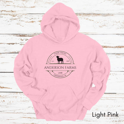 Custom Lamb Sheep Farm Unisex Heavy Blend Hooded Sweatshirt