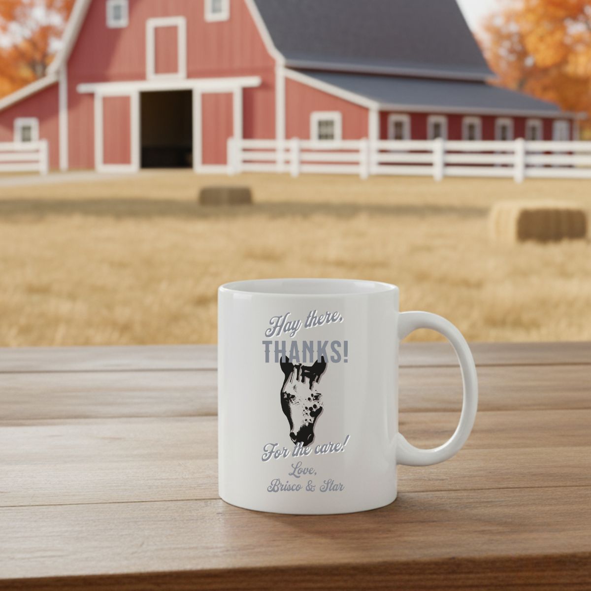 Custom Horse Care Appreciation Gift Ceramic Coffee Mug 11oz  or 15oz