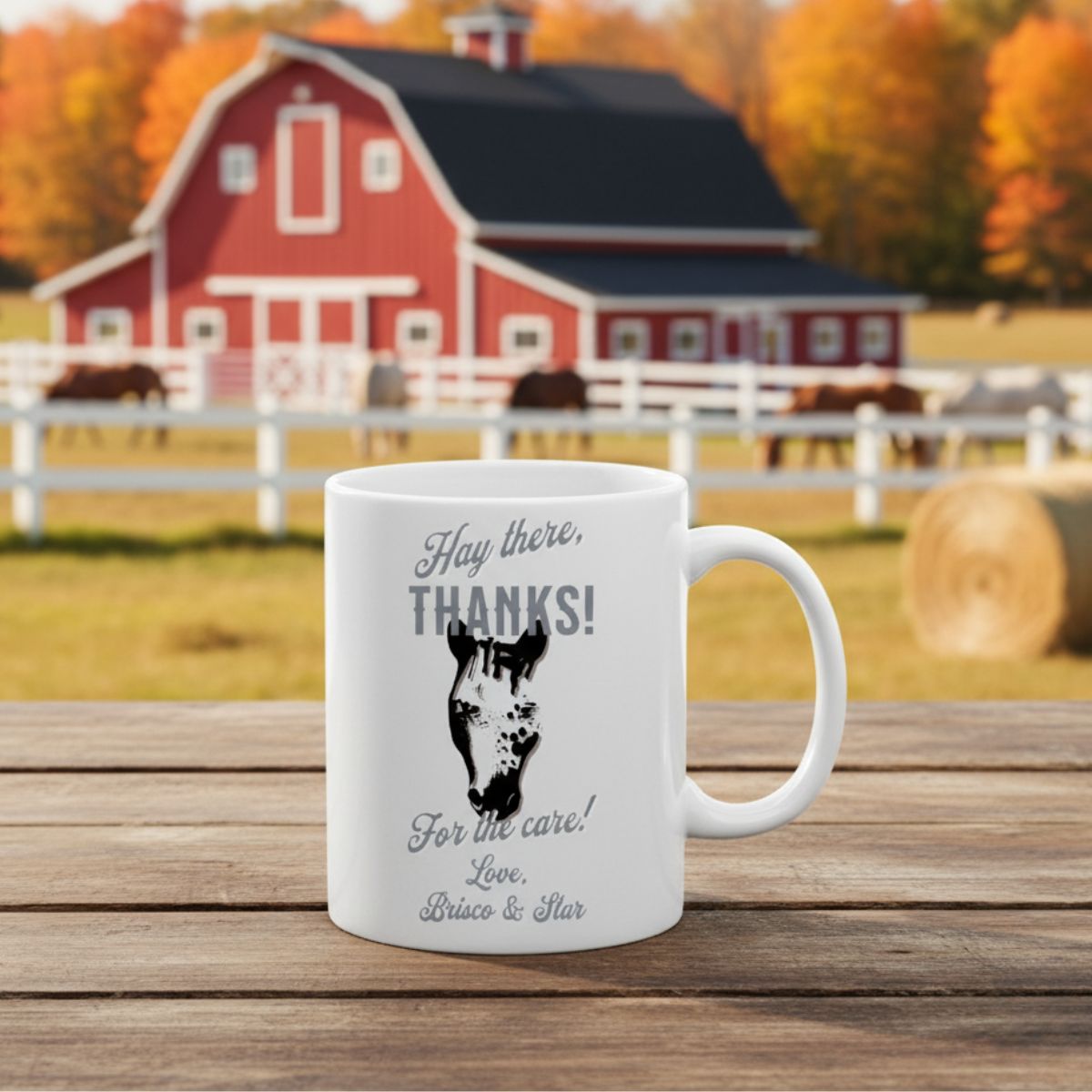 Custom Horse Care Appreciation Gift Ceramic Coffee Mug 11oz  or 15oz
