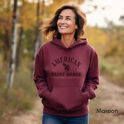 American Paint Horse Hoodie | Unisex Heavy Blend Hooded Sweatshirt | Horse Lover Shirt | Gift for Equestrian | Gift for Horse Lover