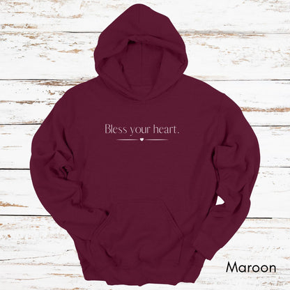 Bless Your Heart Hoodie - Unisex Heavy Blend Hooded Funny Southern Sweatshirt