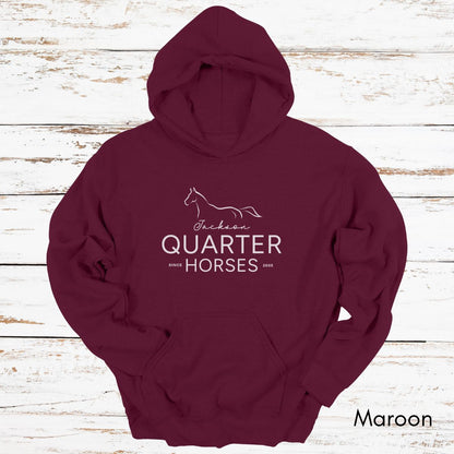 CUSTOM Quarter Horse Farm Hoodie - Unisex Heavy Blend Hooded Sweatshirt