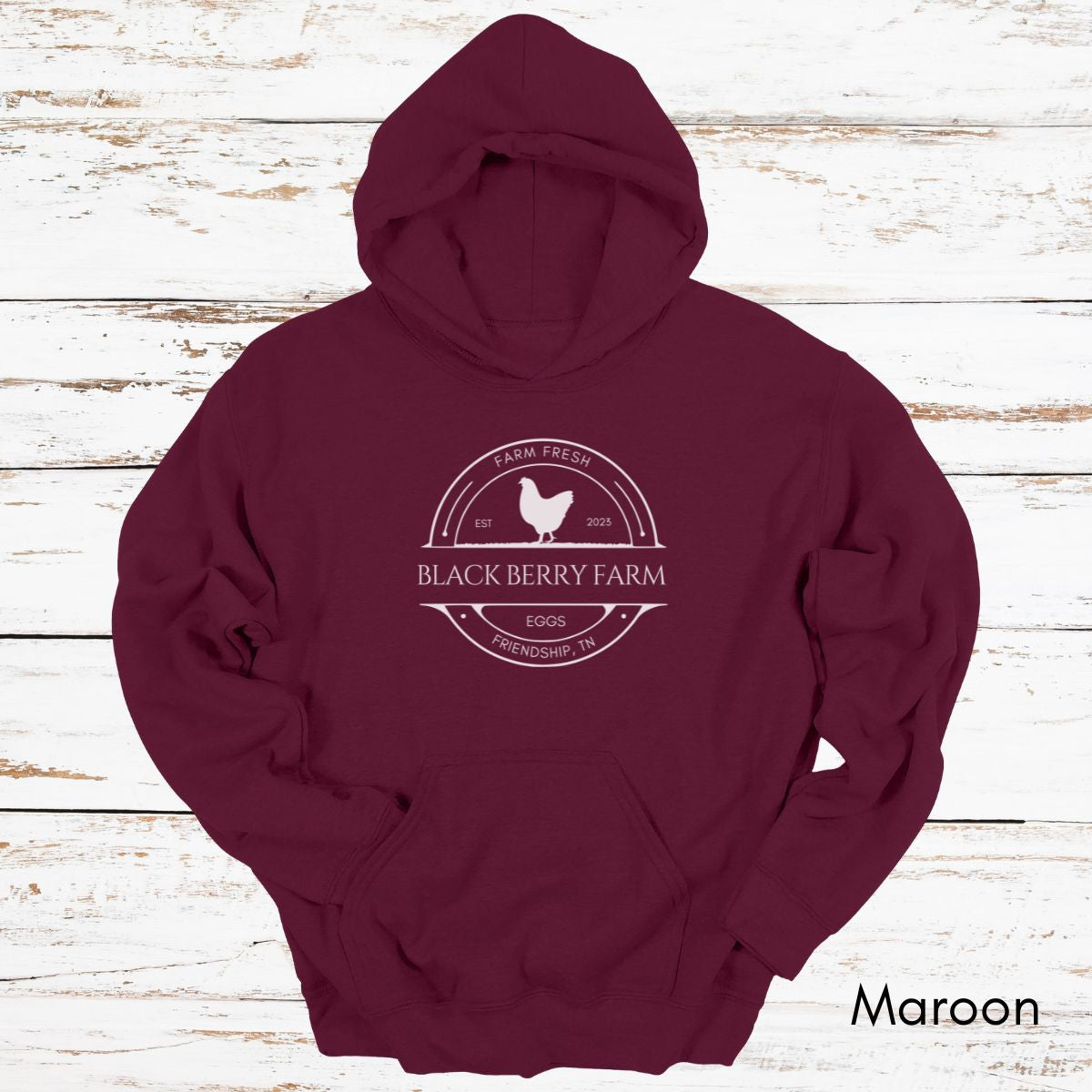 Custom Chicken Egg Farm Hoodie - Unisex Heavy Blend Hooded Sweatshirt
