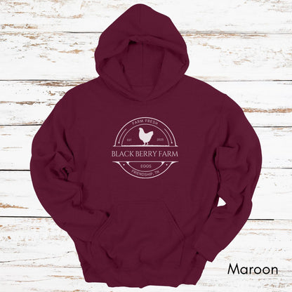 Custom Chicken Egg Farm Hoodie - Unisex Heavy Blend Hooded Sweatshirt