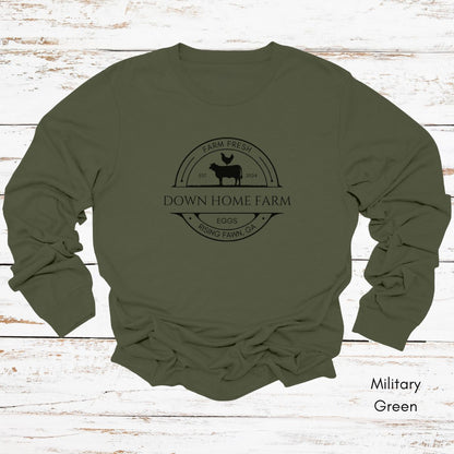 Custom Long Sleeve Light Weight Jersey Local Farm Tee