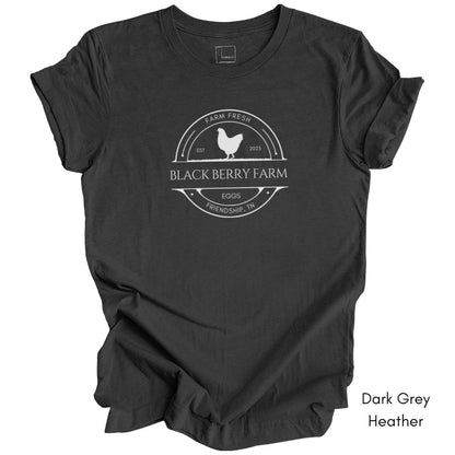 Custom Egg Farm Unisex Jersy Light Weight Tee Dark Colors