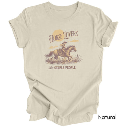 Horse Lovers are Stable People Light Weight Jersey Tee