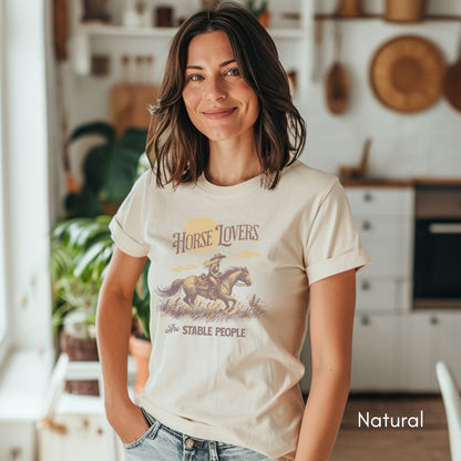 Horse Lovers are Stable People Light Weight Jersey Tee