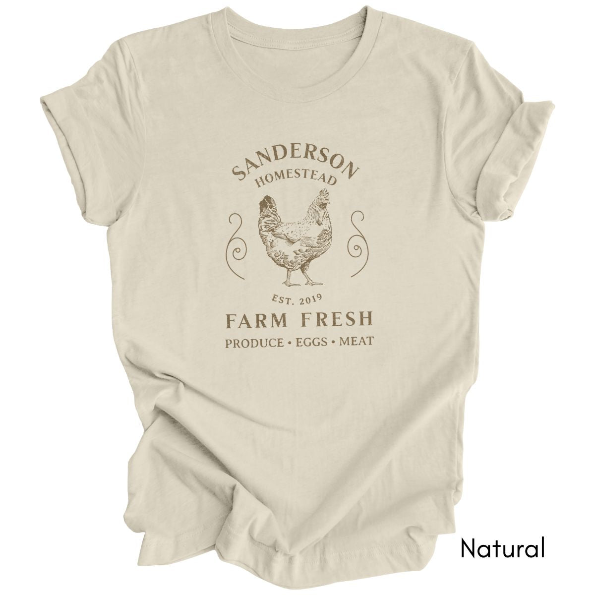 Custom Homestead/ Farm tee Gift for Homesteaders Personalized Farm Tshirt Homesteading Shirt Local Egg Produce Dealer T-shirt