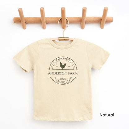 Custom TODDLER Egg Farm Unisex Tshirt