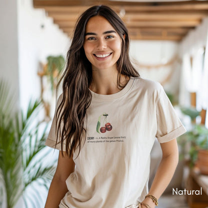 Cherry Tee | Unisex Jersey Short Sleeve Tee | Nature Lover Gift | Fruit Tshirt | Pomologist T-shirt | Botany Tshirt | Horticulturist Gift