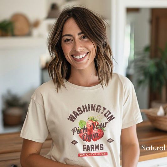 Pick Your Own Custom Strawberry Farm Tee | Unisex Jersey Short Sleeve Tee | Personalized Gift for Farmers | Pick Your Own Strawberries