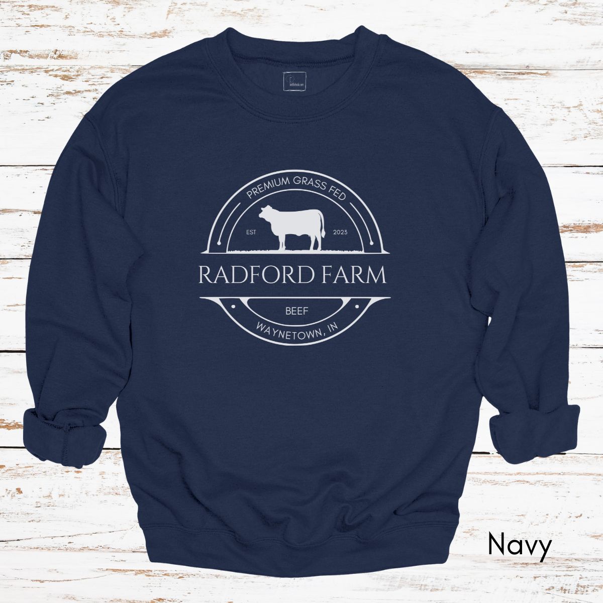 Custom Cattle Farm Heifer Version Unisex Crewneck Sweatshirt