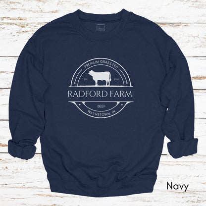 Custom Cattle Farm Heifer Version Unisex Crewneck Sweatshirt