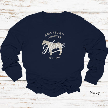 American Quarter Horse Long Sleeve Light Weight Jersey Unisex T-shirt