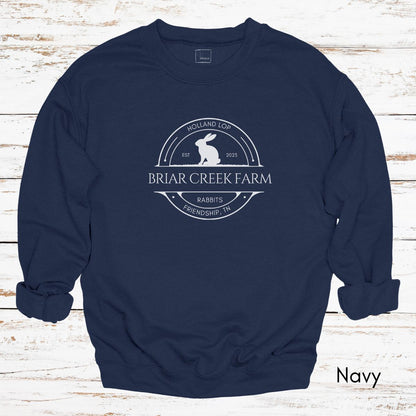 Custom Rabbit Farm Unisex Crewneck Sweatshirt