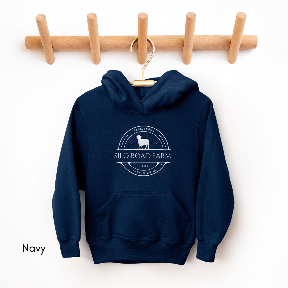 Custom Sheep Farm YOUTH/KIDS Heavy Blend Hooded Sweatshirt