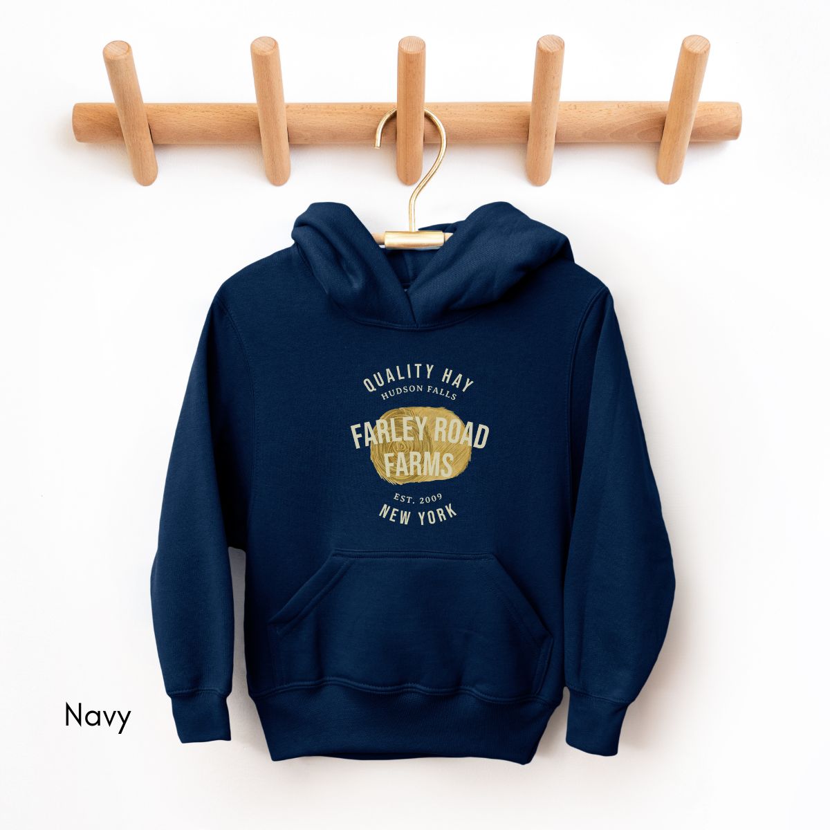 Custom Hay YOUTH/KIDS Heavy Blend Hooded Sweatshirt Personalized Gift for Farmers Family Hay Dealer