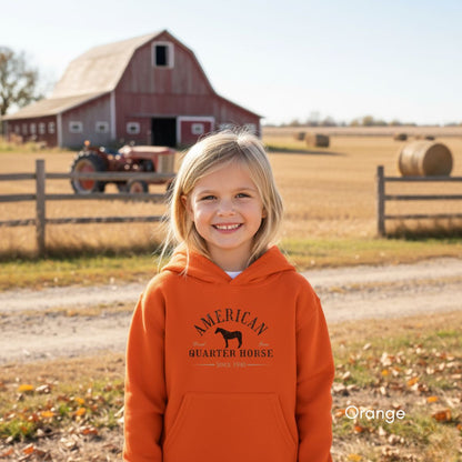 American Quarter Horse YOUTH Heavy Blend Unisex Hooded Sweatshirt