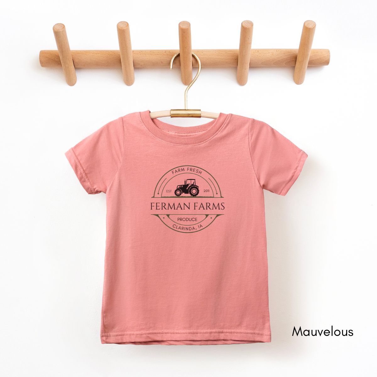 Custom Farm INFANT Fine Jersey Rabbit Skins Tractor Tshirt