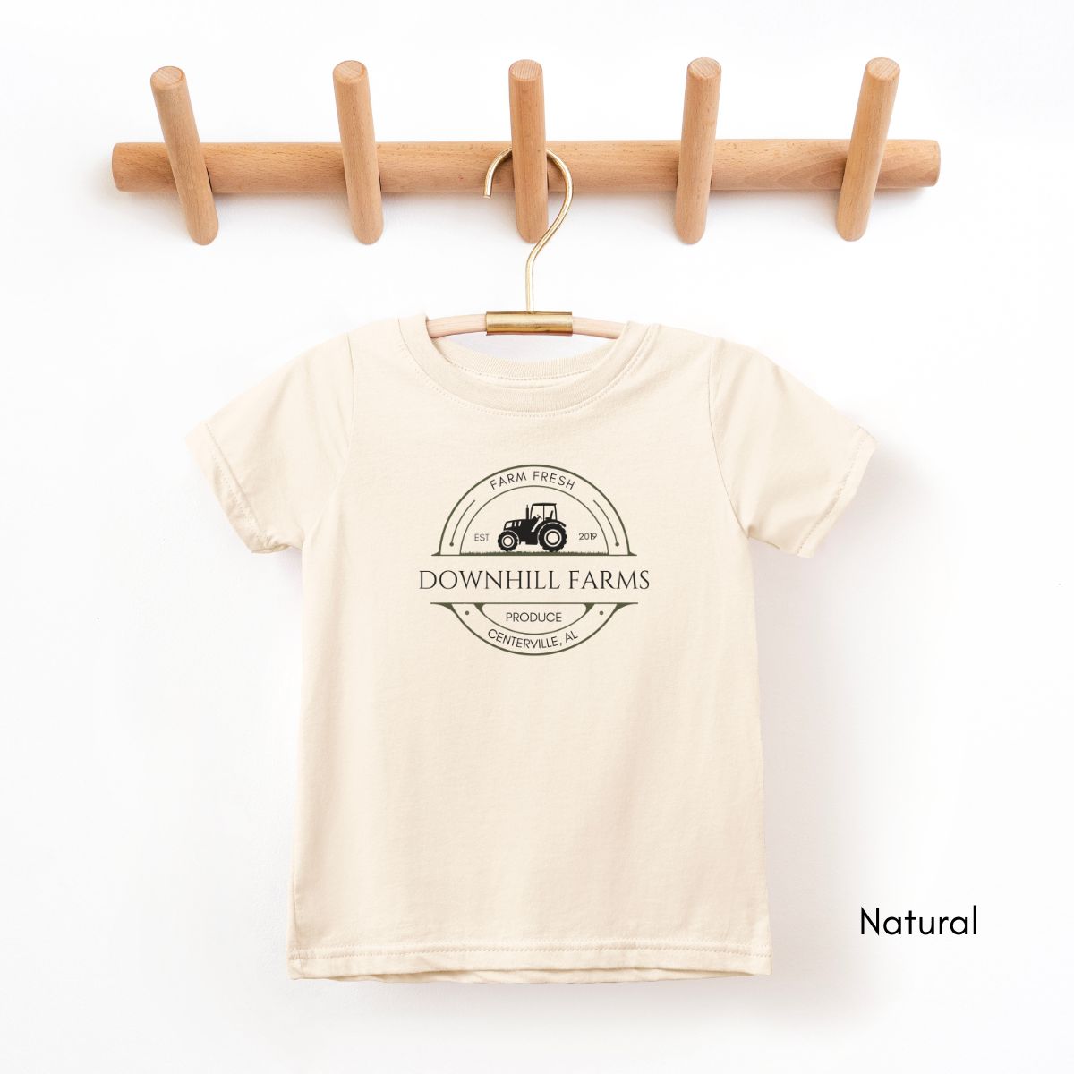 Custom Farm INFANT Fine Jersey Rabbit Skins Tractor Tshirt