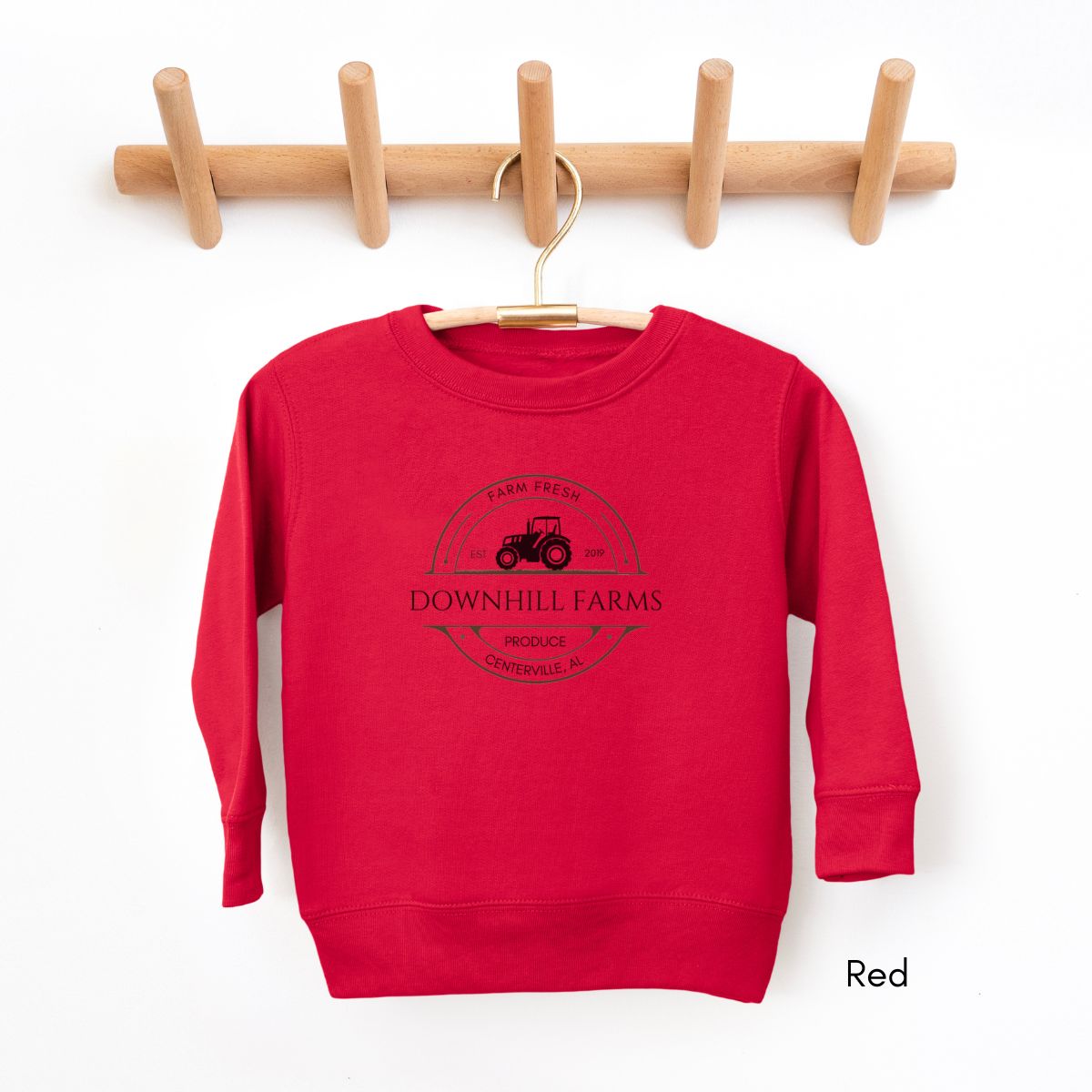 Custom Farm TODDLER Sweatshirt Local Produce Dealer Toddler Personalized Sweatshirt Gift for Farmers Homesteading Shirt Tractor Agriculture