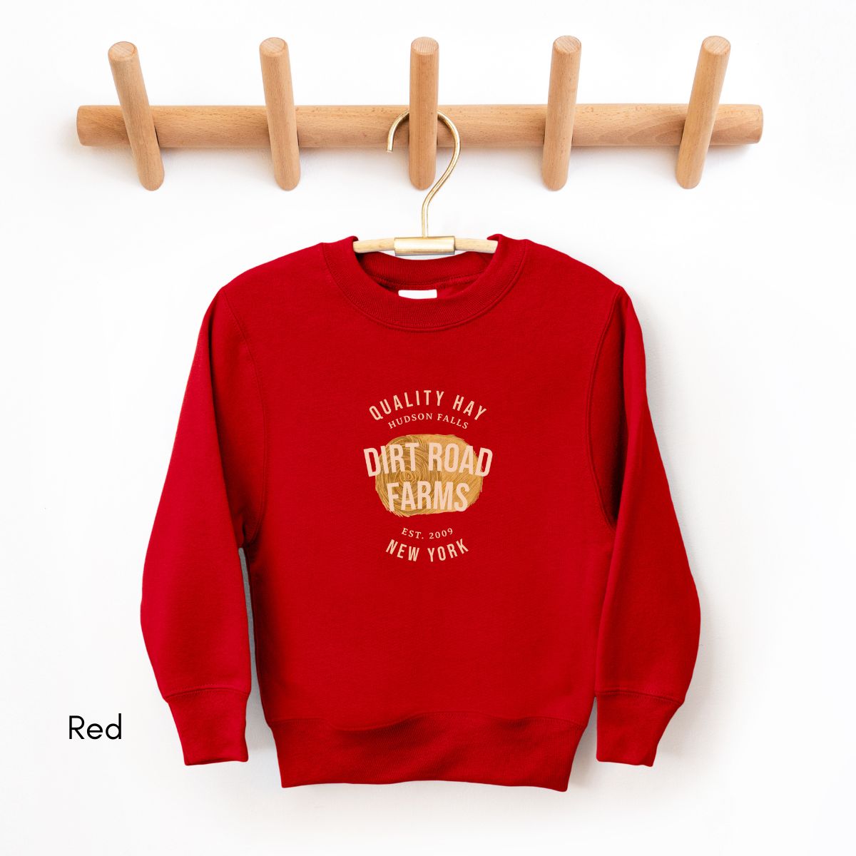 Custom Hay Farm YOUTH/KIDS Crewneck Sweatshirt Local Hay Dealer Personalized Gift for Farmers Homesteading Shirt Agriculture Farmer's Market Shirt