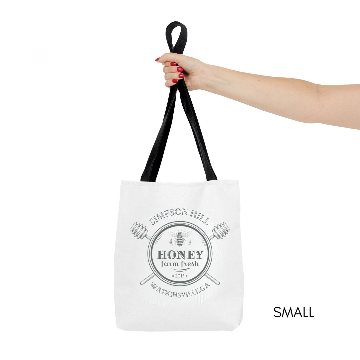 Custom Honey Farm Tote Bag Personalized Farmer's Market Bag Local Honey Dealer Shoulder Bag Bee Keeper Tote