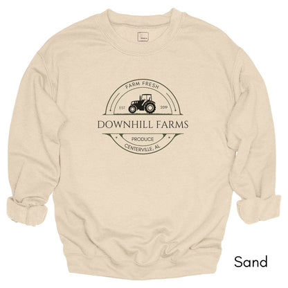Custom Farm Tractor Unisex Crewneck Sweatshirt