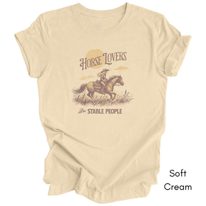 Horse Lovers are Stable People Light Weight Jersey Tee