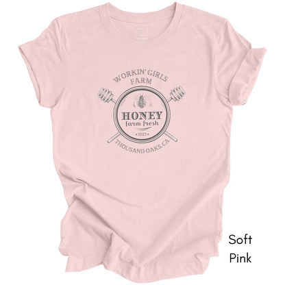 Custom Honeybee Farm Unisex Jersey Light Weight Tshirt