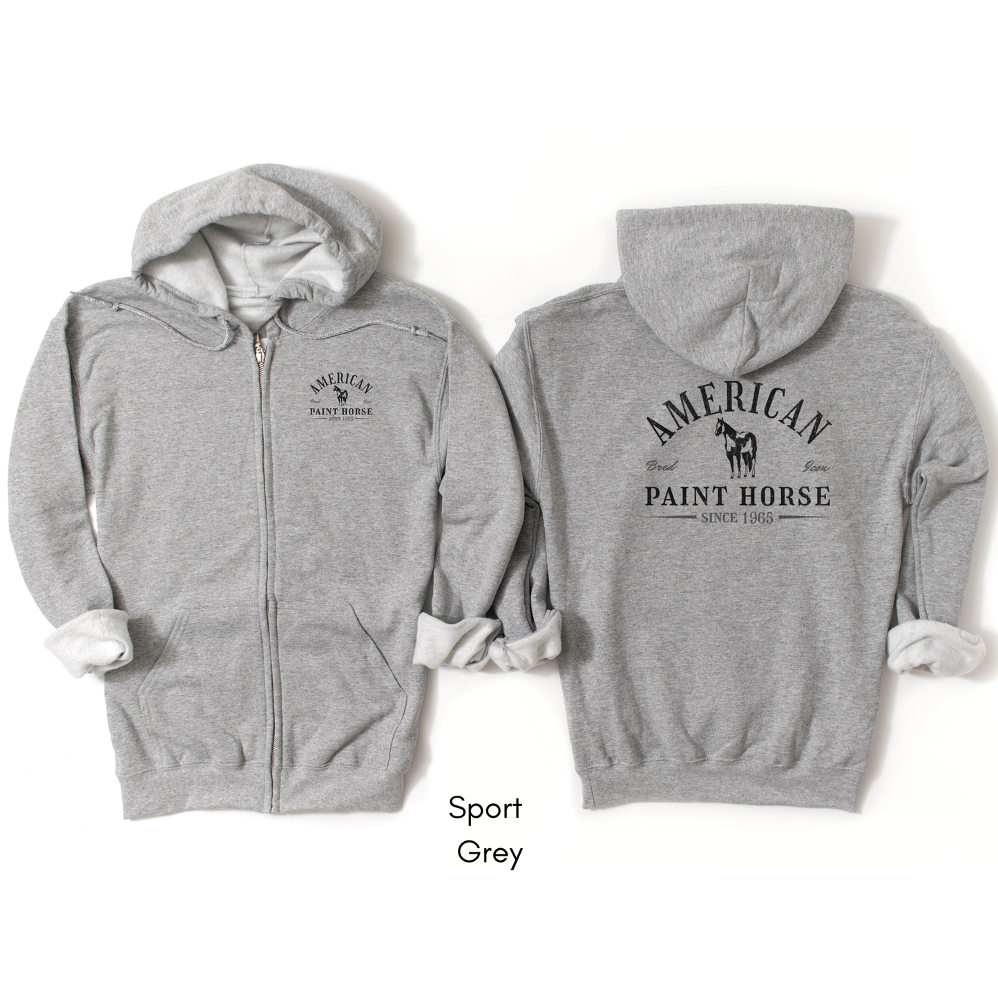 American Paint Horse Unisex Zip Hoodie