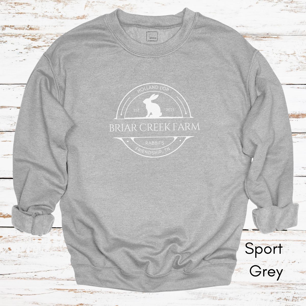 Custom Rabbit Farm Unisex Crewneck Sweatshirt